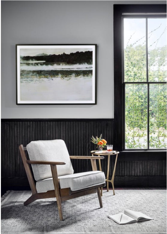 Kristen 16" Round End Table - Aged Brass