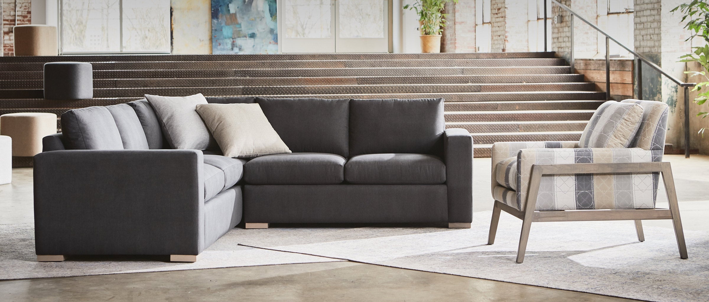 Nathan Luxe Express Ship 123" x 96" Sectional