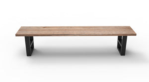 Wallace 84" Oak Dining Bench - Sandblasted Natural