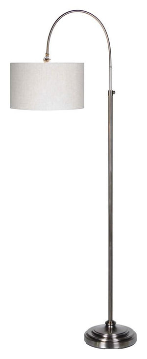 Porter 68"-76" Adjustable Floor Lamp - Pewter - Classic Carolina Home