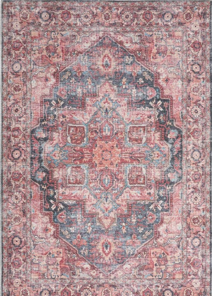 New Horizons Washable Area Rug - Multi Color