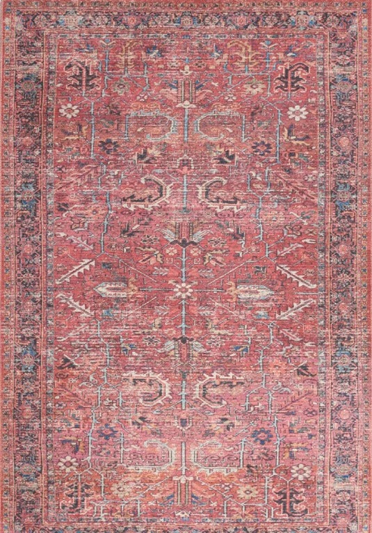 New Horizons Washable Area Rug - Brick