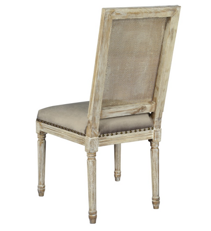 Blackwell Square Mesh Back Dining Chair - Ash + Gray Wash - Classic Carolina Home