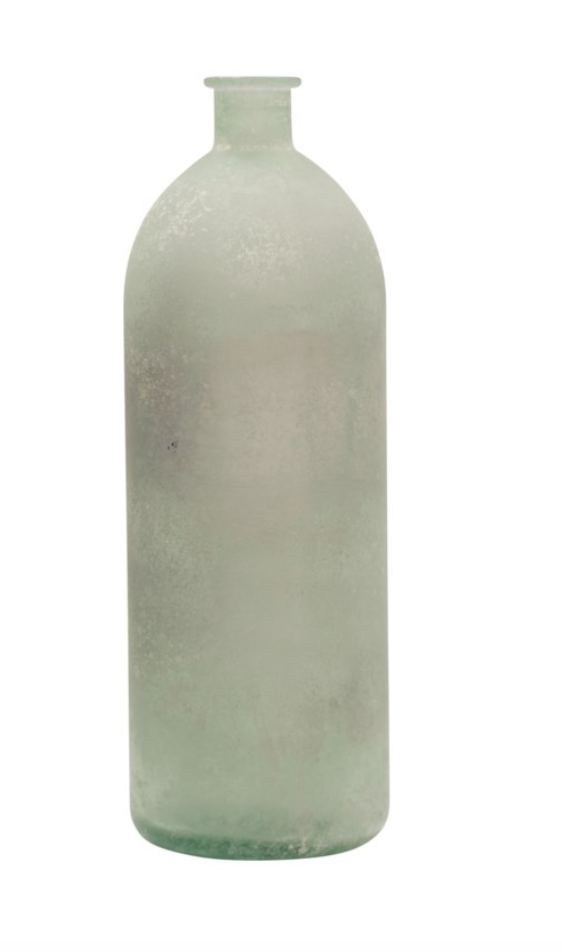 Gabby 19" Frosted Recycled Glass Vase - Classic Carolina Home