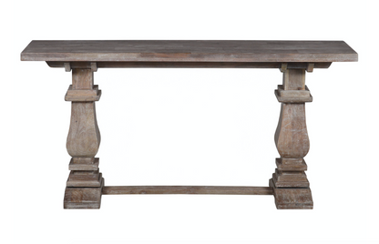 Sardis 63" Console Table - White Wash - Classic Carolina Home