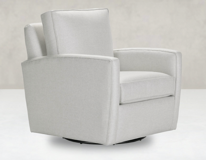 Matthew Quick Ship 30" Swivel Glider - Crypton Smoke - Classic Carolina Home