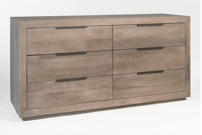 Hampton 72" Six Drawer Dresser - Ash - Classic Carolina Home