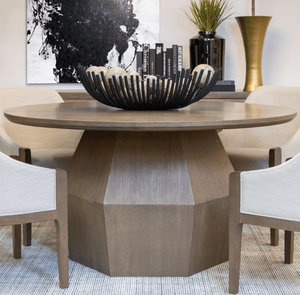 Beowulf 60″ Round Dining Table - Umber - Classic Carolina Home
