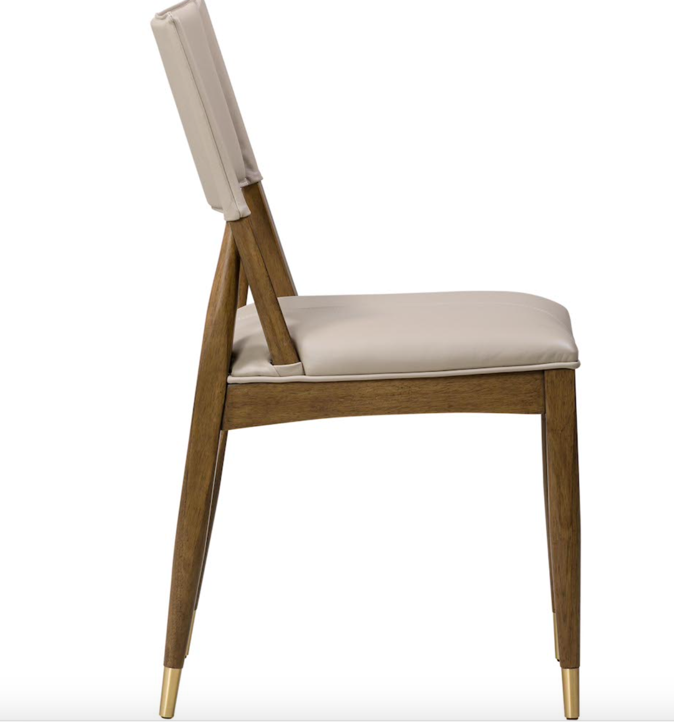 Finley Leather Dining Chair - Beige - Classic Carolina Home