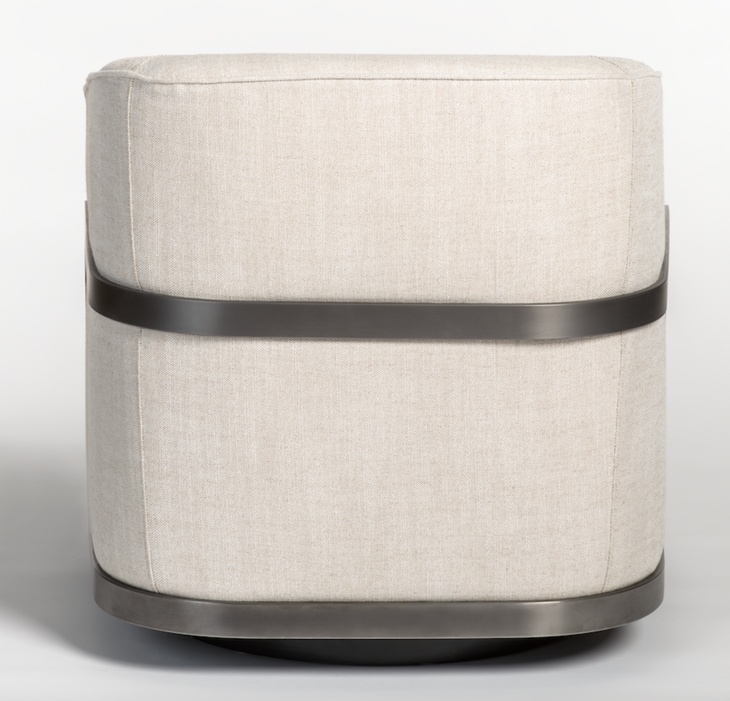 Renee Occasional Swivel Chair - Frost + Nickel - Classic Carolina Home