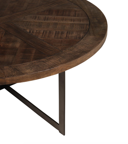 Gerard 48" Coffee Table - Natural + Iron - Classic Carolina Home