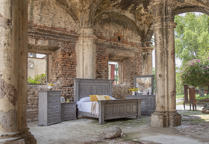 Cabo King Panel Bed - Weathered Gray - Classic Carolina Home