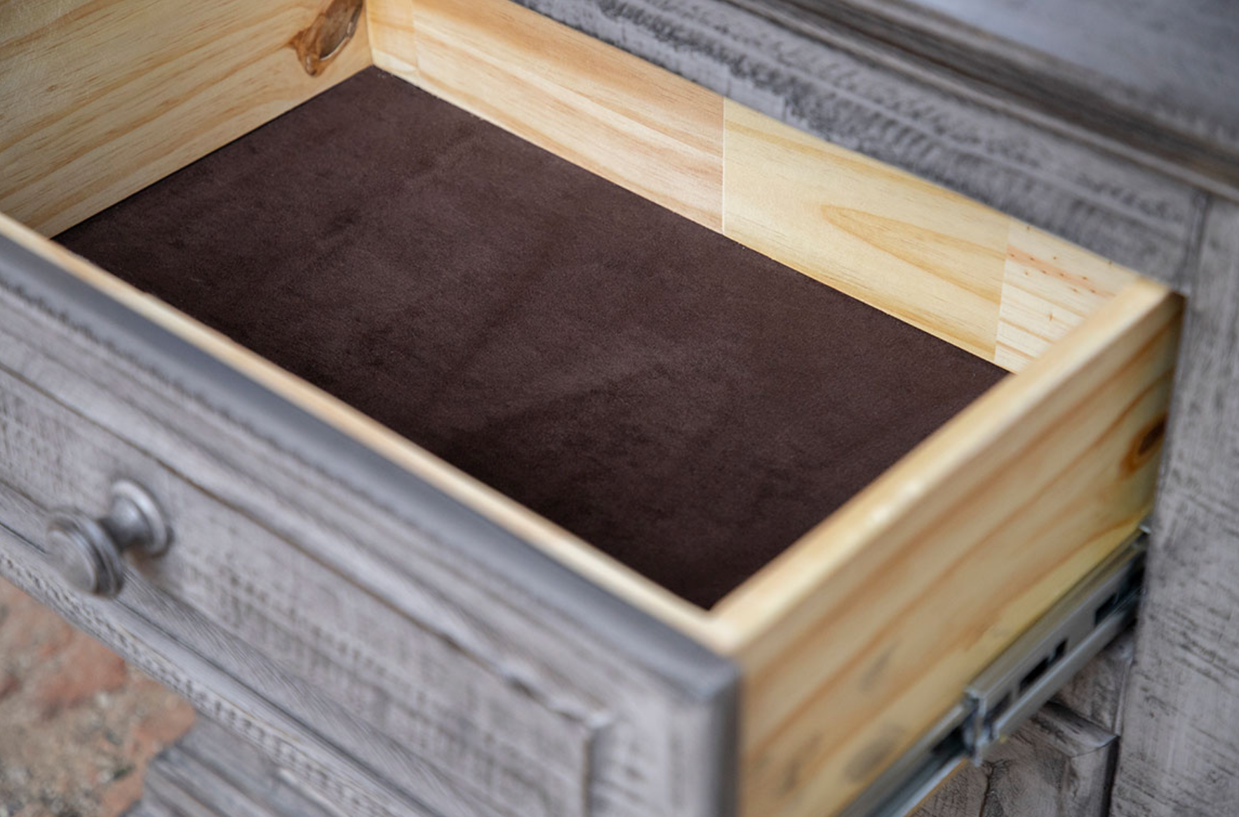 Cabo 37" 5 Drawer Chest - Weathered Gray - Classic Carolina Home