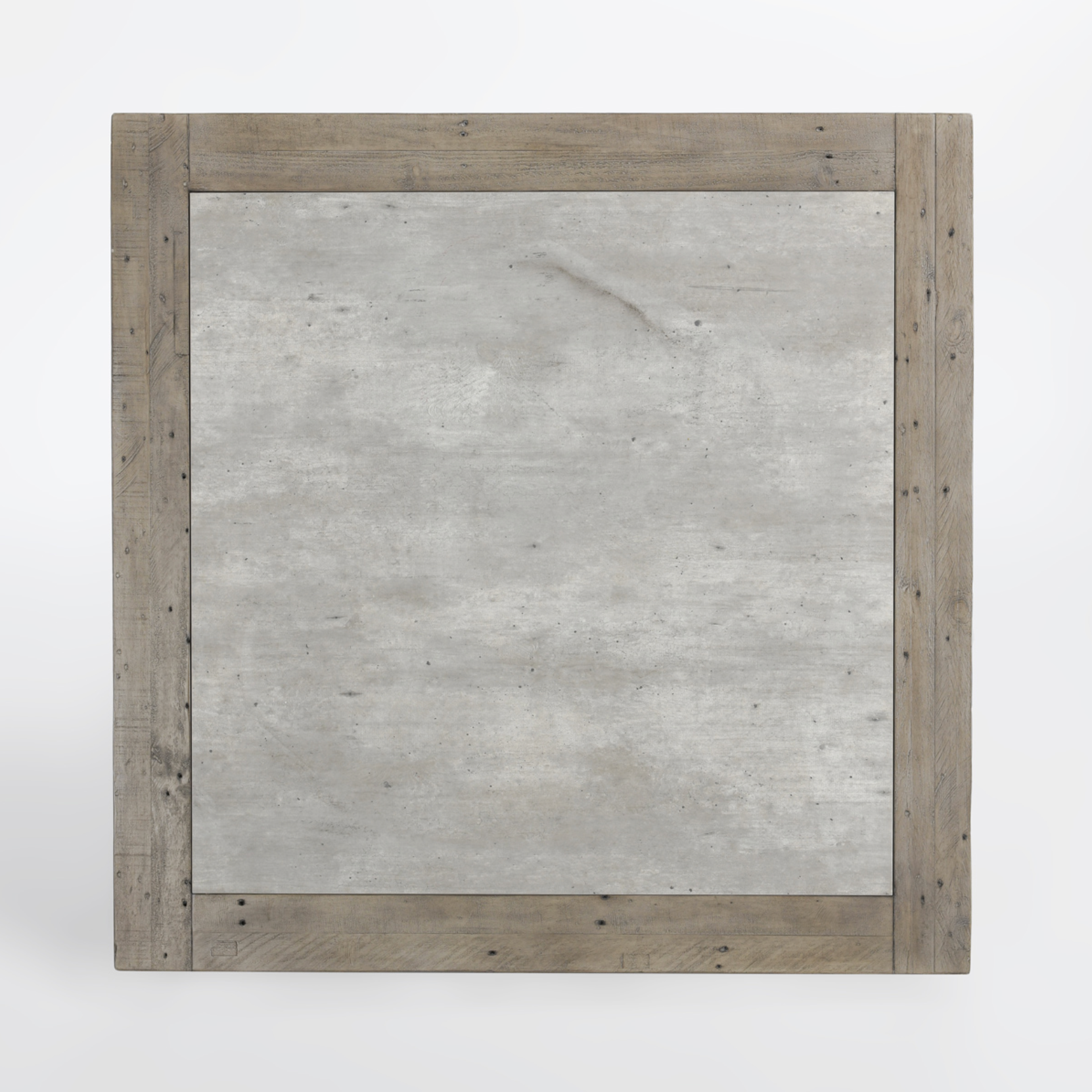 Yuma 50" Reclaimed Pine + Concrete Square Coffee Table - Classic Carolina Home