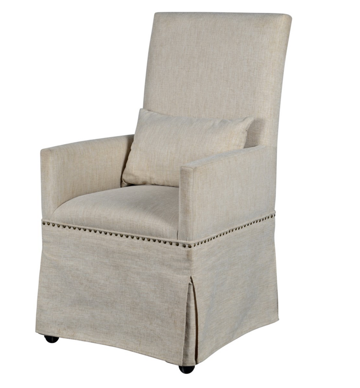 Mandy Slipcovered Arm Chair - French Linen - Classic Carolina Home