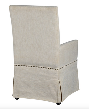 Mandy Slipcovered Arm Chair - French Linen - Classic Carolina Home