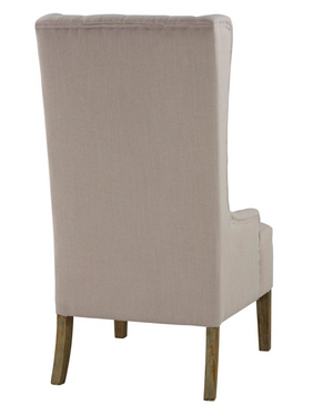 Ramona Wing Chair - Gray Linen - Classic Carolina Home