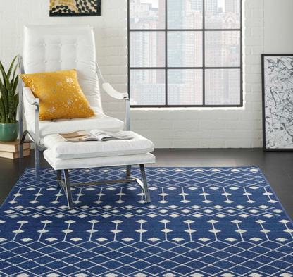 Marrakesh Area Rug - Navy - Classic Carolina Home