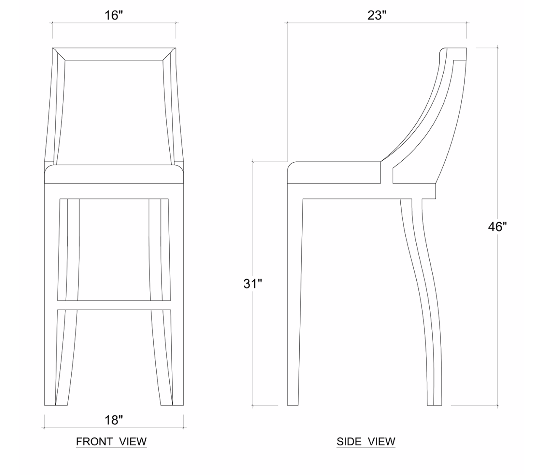 MacKenzie Mahogany Counter Stool - Classic Carolina Home