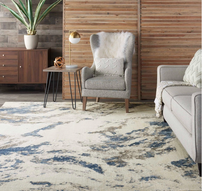 Edenton Area Rug - Blue/Ivory/Grey - Classic Carolina Home