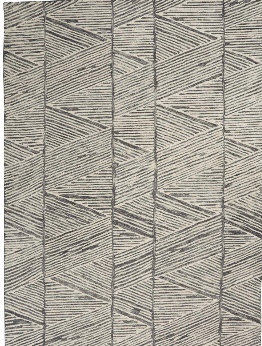 Denver Area Rug - White/Grey - Classic Carolina Home