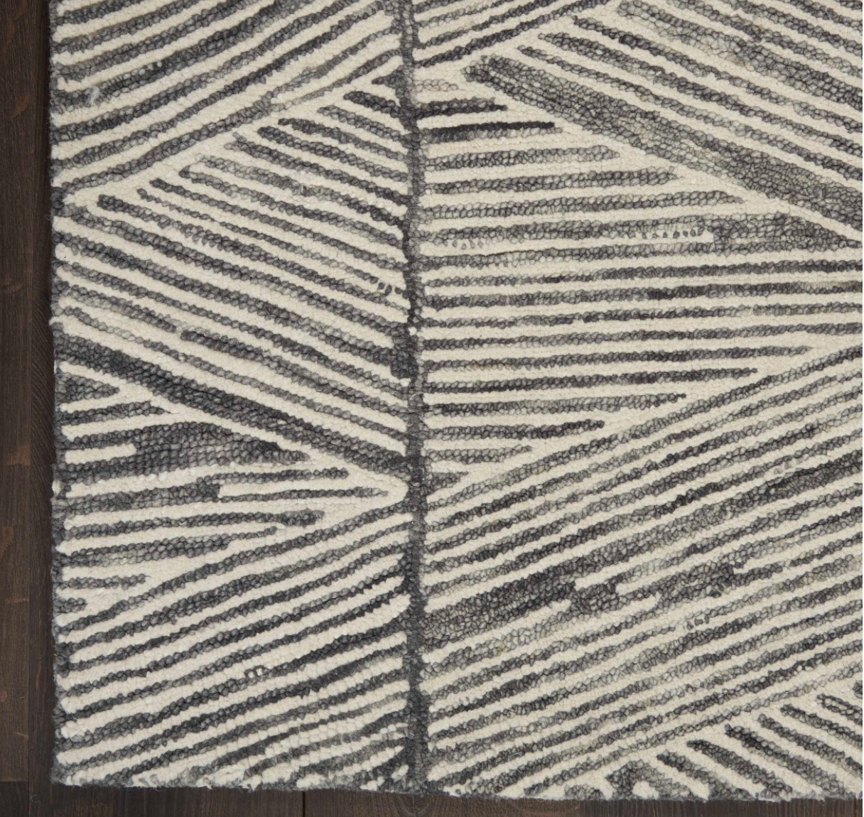 Denver Area Rug - White/Grey - Classic Carolina Home