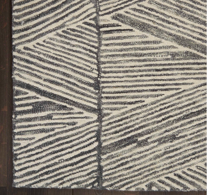 Denver Area Rug - White/Grey - Classic Carolina Home