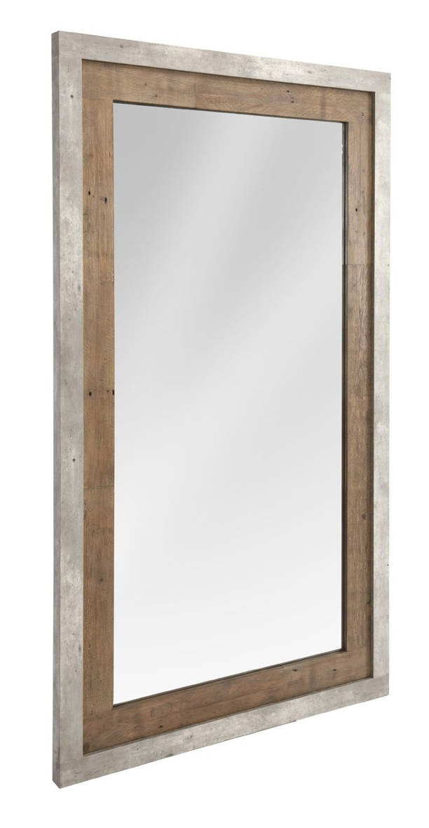 Tempe 52" Reclaimed Pine + Concrete Floor Mirror