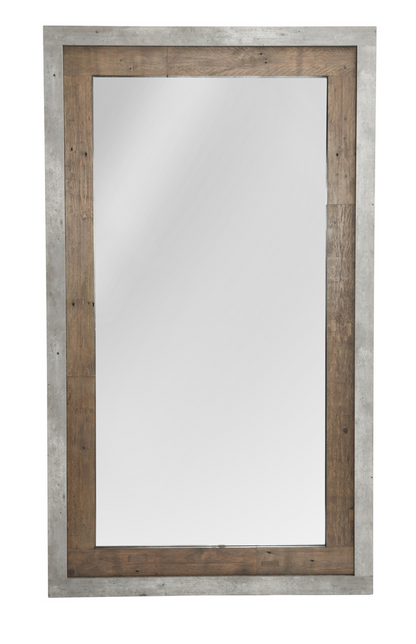 Tempe 52" Reclaimed Pine + Concrete Floor Mirror