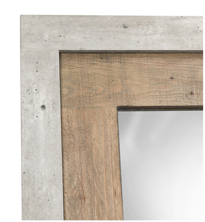 Tempe 52" Reclaimed Pine + Concrete Floor Mirror