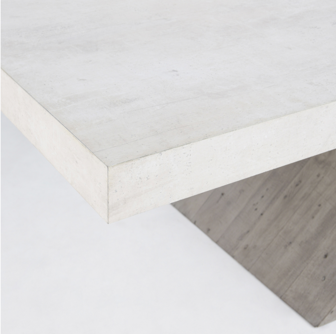 Irving 84" Reclaimed Pine + Concrete Dining Table