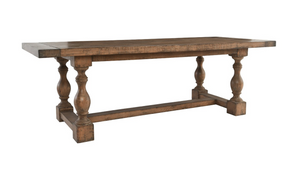 Addison 91" Reclaimed Pine Dining Table - Distressed Pecan