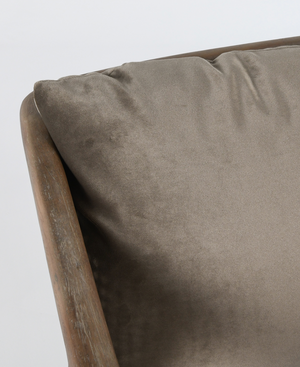 Codie 28" Accent Chair - Taupe Velvet