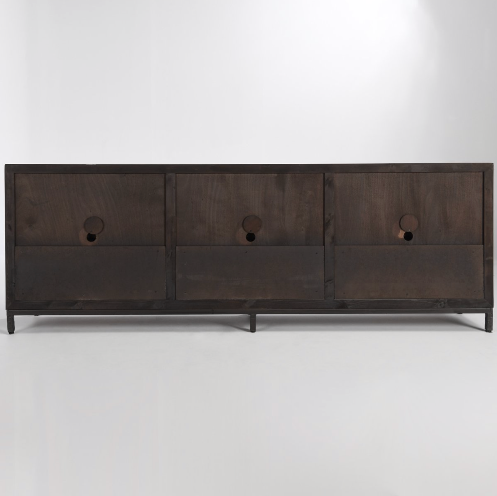 Drake 103" Reclaimed Pine + Travertine 6 Door Sideboard