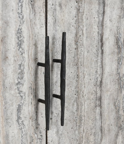 Drake 103" Reclaimed Pine + Travertine 6 Door Sideboard