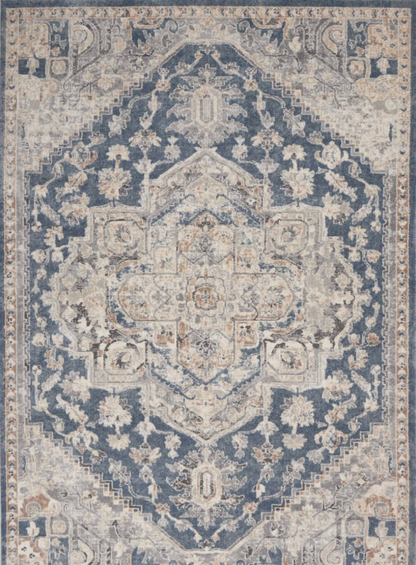 Quartz Area Rug - Ivory/Blue