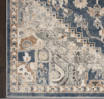 Quartz Area Rug - Ivory/Blue