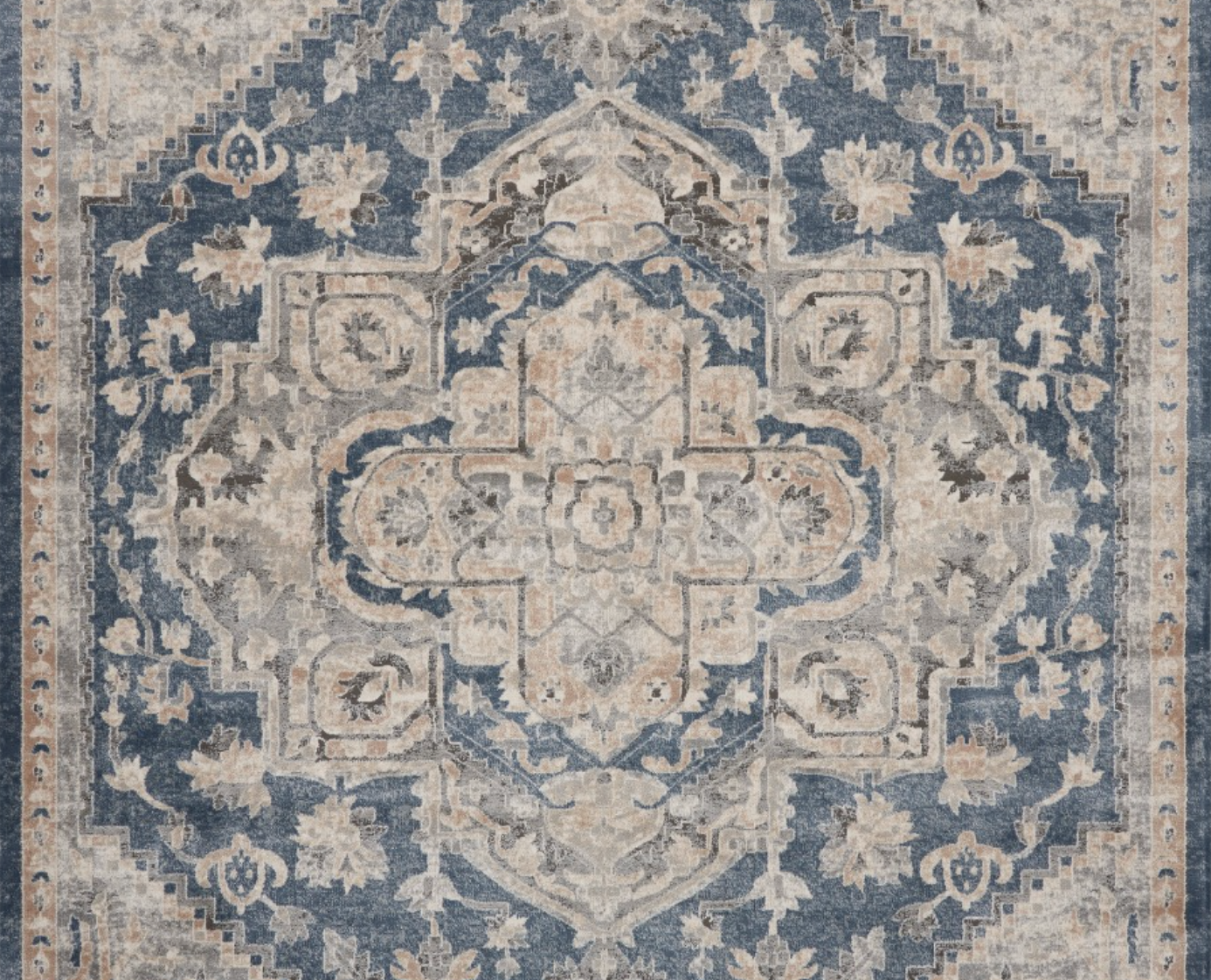 Quartz Area Rug - Ivory/Blue
