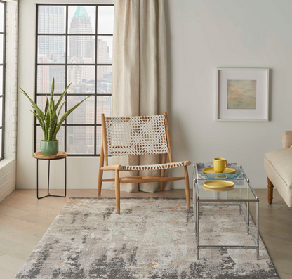 Matrix Area Rug - Cream/Grey