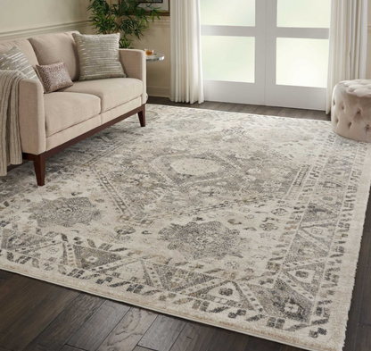 Fission Area Rug - Cream/Grey