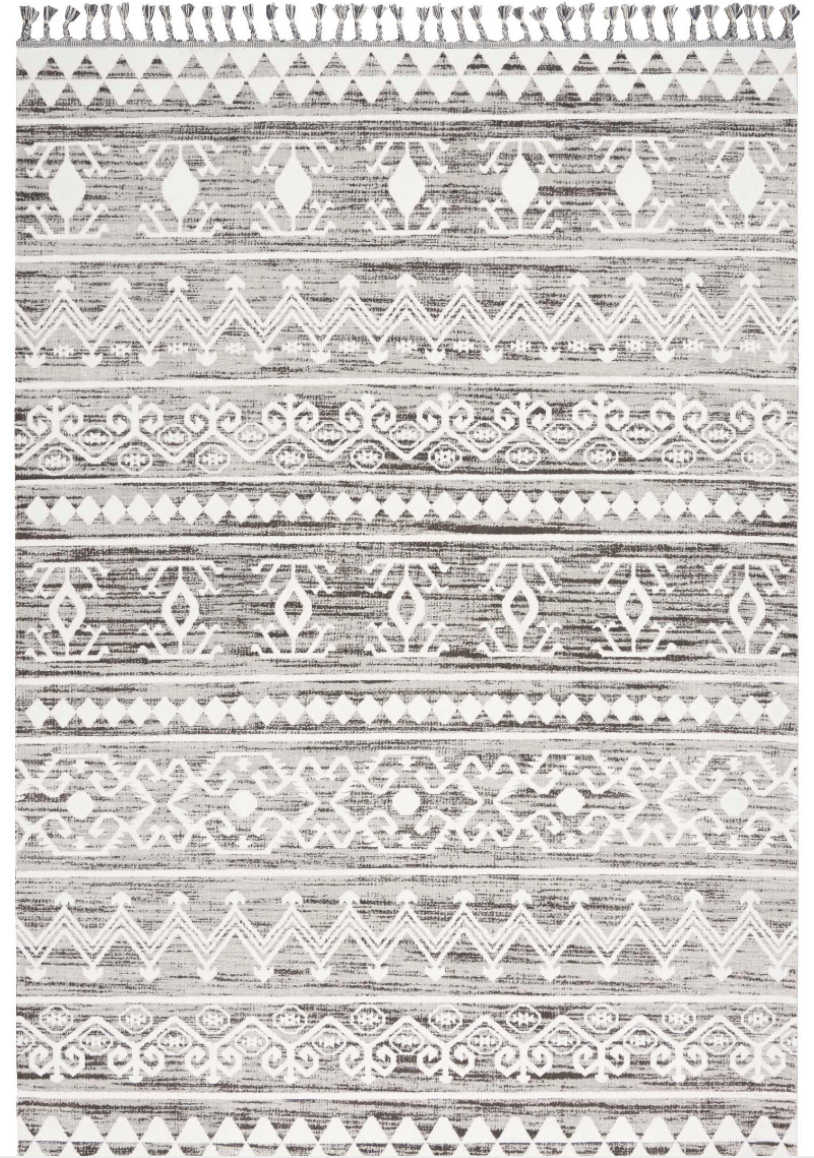 Azteca Area Rug - Ivory/Grey