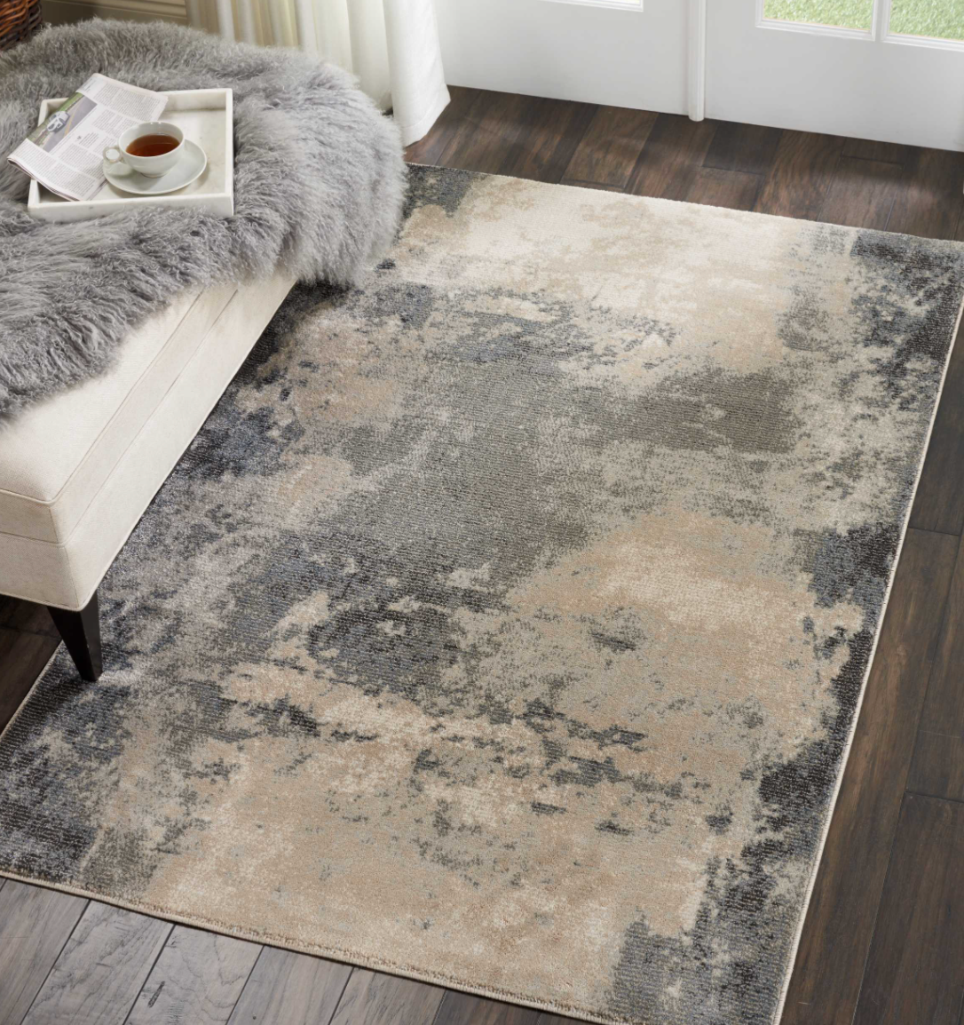Mossimo Area Rug - Ivory/Grey