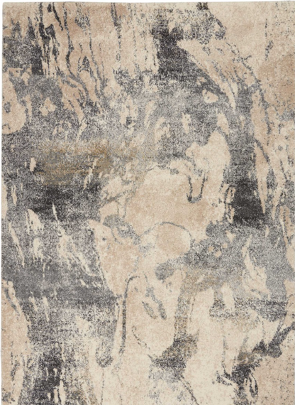 Fission Area Rug - Marble Cream/Grey