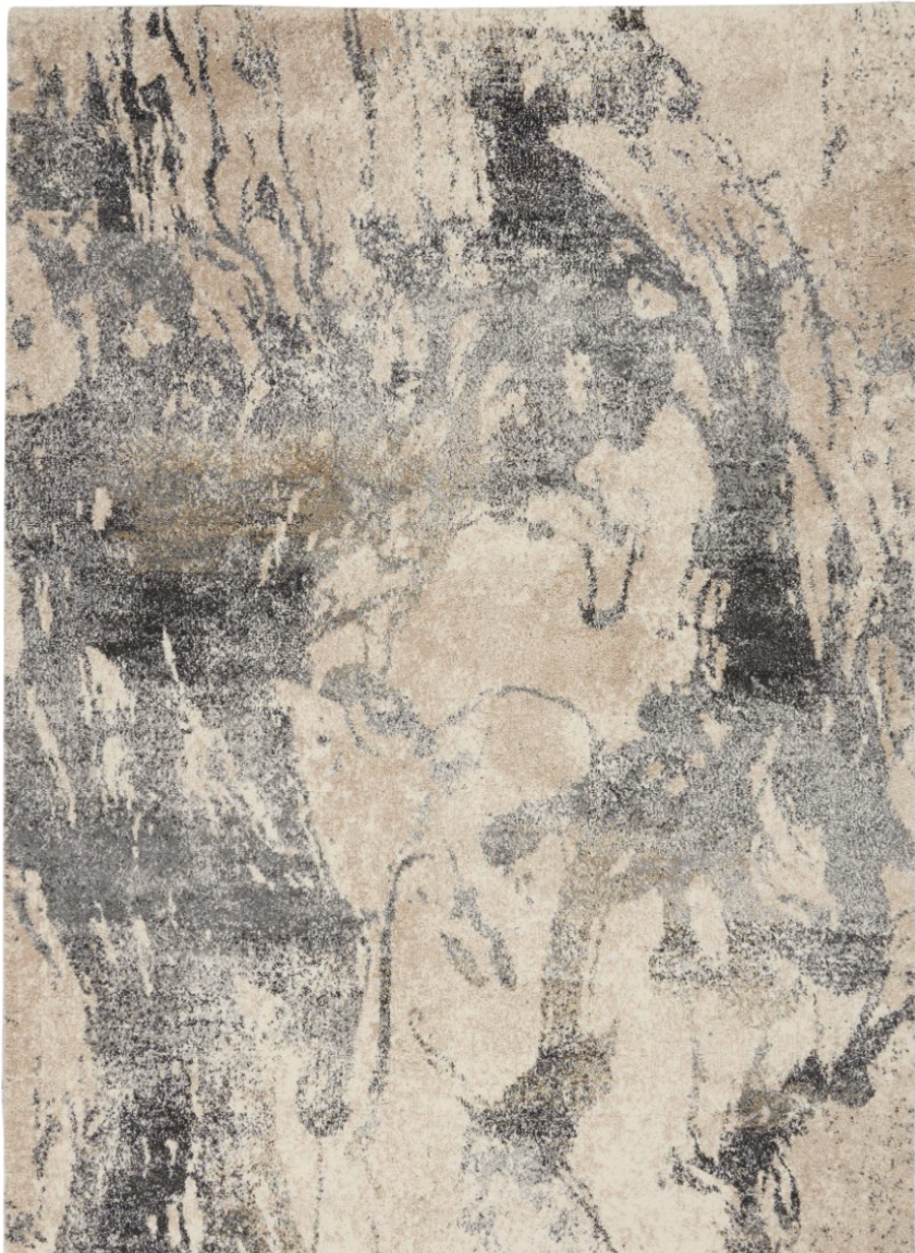 Fission Area Rug - Marble Cream/Grey