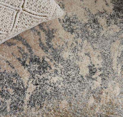 Fission Area Rug - Marble Cream/Grey