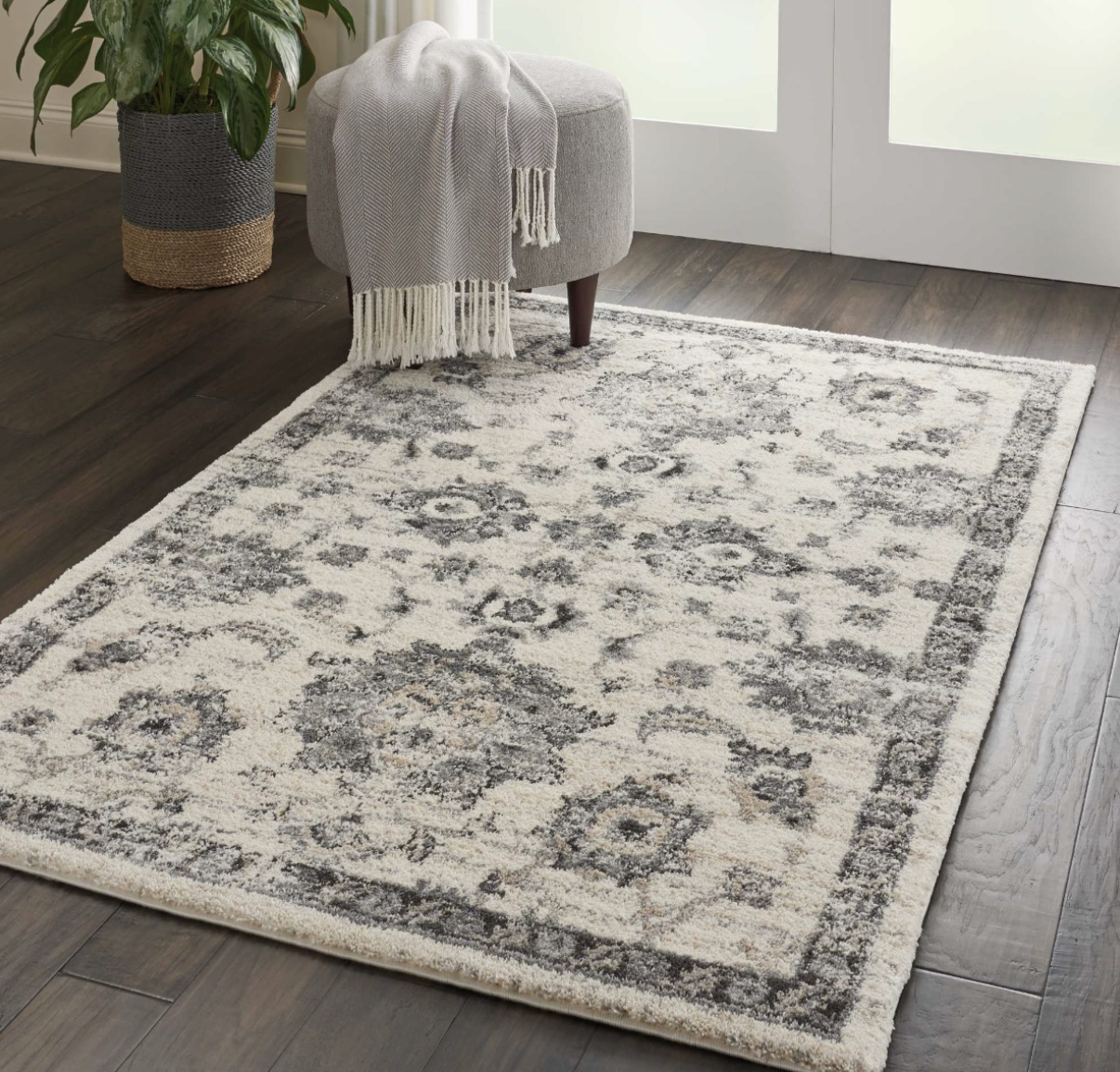 Fission Area Rug - Grey/Ivory