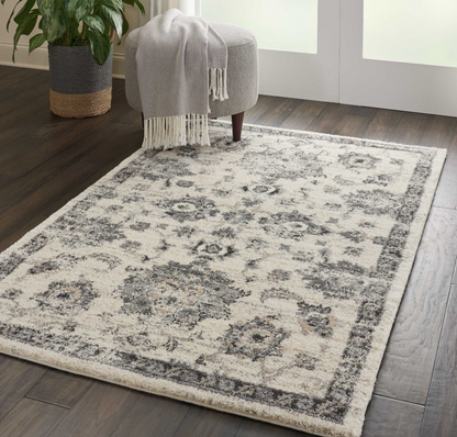 Fission Area Rug - Grey/Ivory
