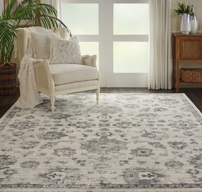 Fission Area Rug - Grey/Ivory