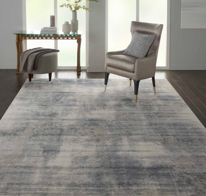 Cumulus Area Rug - Blue/Ivory