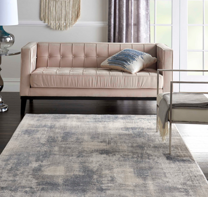 Cumulus Area Rug - Blue/Ivory